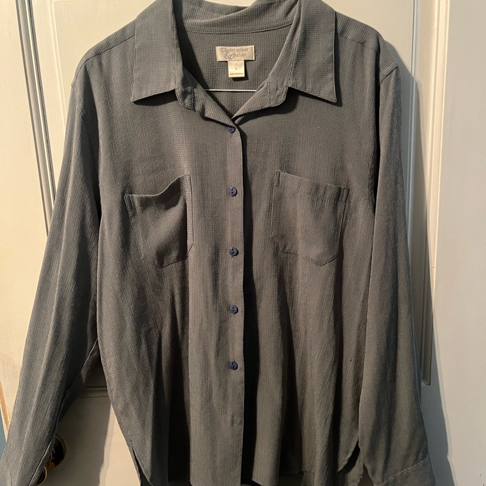 🐰 Christopher & Banks Button-Up Blouse